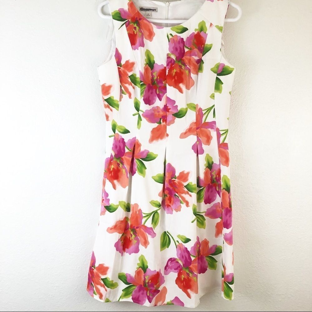 CB Established 1962 Flora Print Sleeveless dress 8